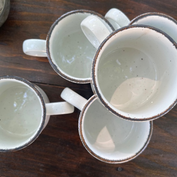 5 England Stonehenge Wild Oats Mid Winter Mugs Vintage 1970's Speckled Stoneware - Picture 5 of 11